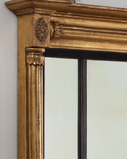 SMALL REGENCY GILT OVERMANTEL MIRROR - ADDITIONAL PHOTO 4