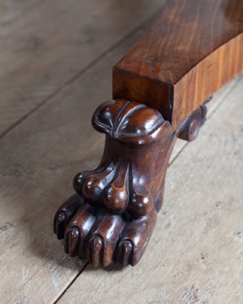 SUPERB WILLIAM IV FLAME MAHOGANY CENTRE TABLE - ADDITIONAL PHOTO 6