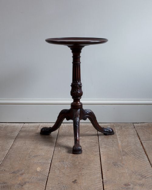 FINE LATE 19TH CENTURY MAHOGANY CANDLE STAND - ADDITIONAL PHOTO 1