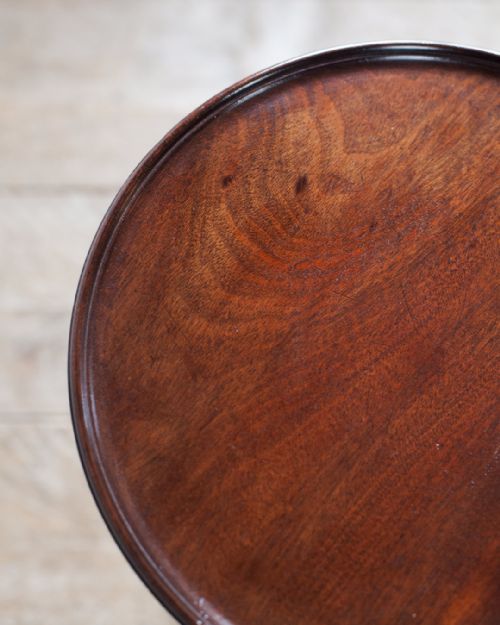 FINE LATE 19TH CENTURY MAHOGANY CANDLE STAND - ADDITIONAL PHOTO 3