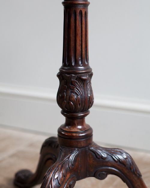 FINE LATE 19TH CENTURY MAHOGANY CANDLE STAND - ADDITIONAL PHOTO 4