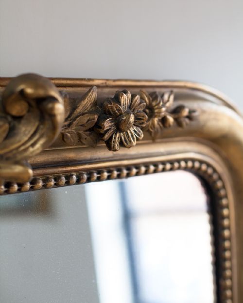 MAGNIFICENT LARGE 19TH CENTURY GILT OVERMANTEL MIRROR - ADDITIONAL PHOTO 2
