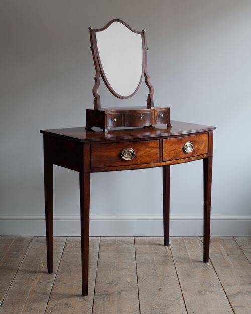 GEORGE IV MAHOGANY BOWFRONT SIDE TABLE - ADDITIONAL PHOTO 1