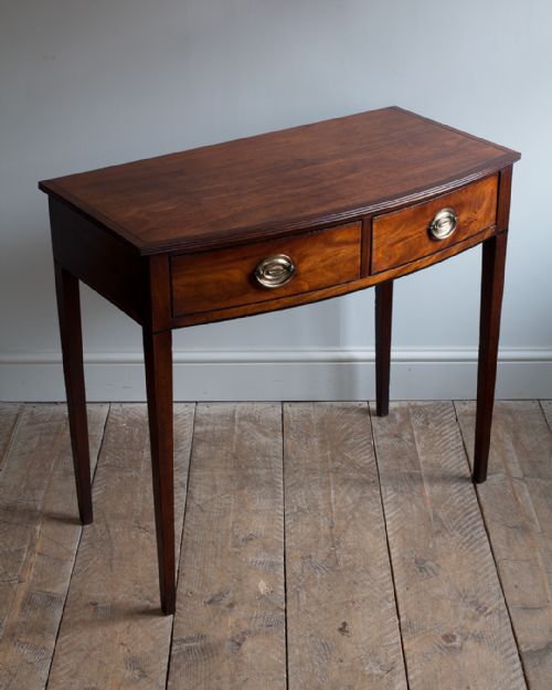 GEORGE IV MAHOGANY BOWFRONT SIDE TABLE - ADDITIONAL PHOTO 2