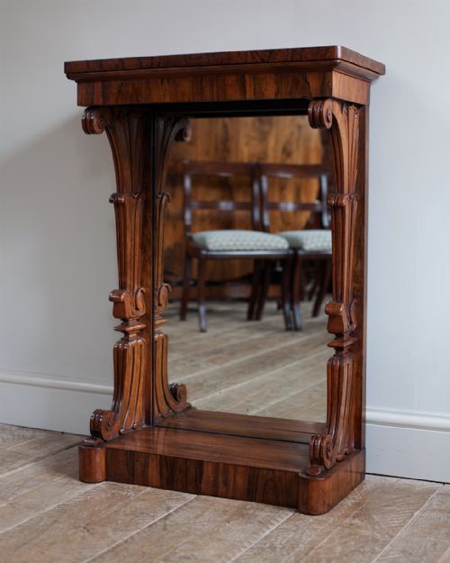 19TH CENTURY SMALL ROSEWOOD CONSOLE TABLE - ADDITIONAL PHOTO 1