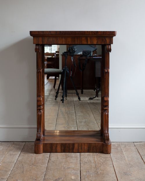 19TH CENTURY SMALL ROSEWOOD CONSOLE TABLE - ADDITIONAL PHOTO 4