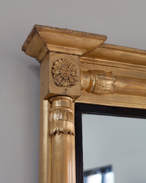 SMALL REGENCY GILT OVERMANTEL MIRRO - ADDITIONAL PHOTO 2