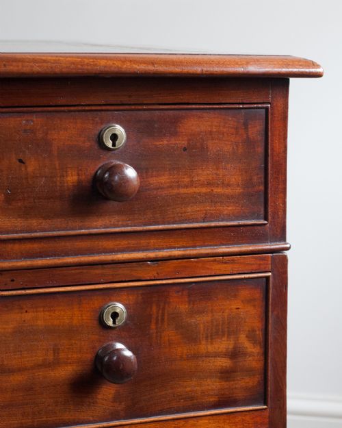 19TH CENTURY MAHOGANY PEDESTAL DESK - ADDITIONAL PHOTO 9