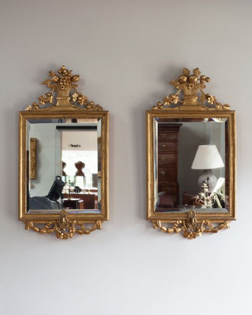 PAIR OF 19TH CENTURY CONTINENTAL GILT PIER MIRRORS - ADDITIONAL PHOTO 1