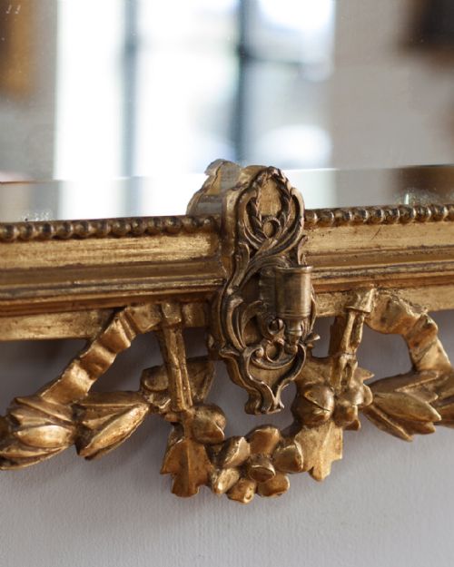 PAIR OF 19TH CENTURY CONTINENTAL GILT PIER MIRRORS - ADDITIONAL PHOTO 5