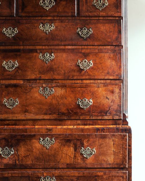GEORGE II WALNUT CHEST ON CHEST - ADDITIONAL PHOTO 2