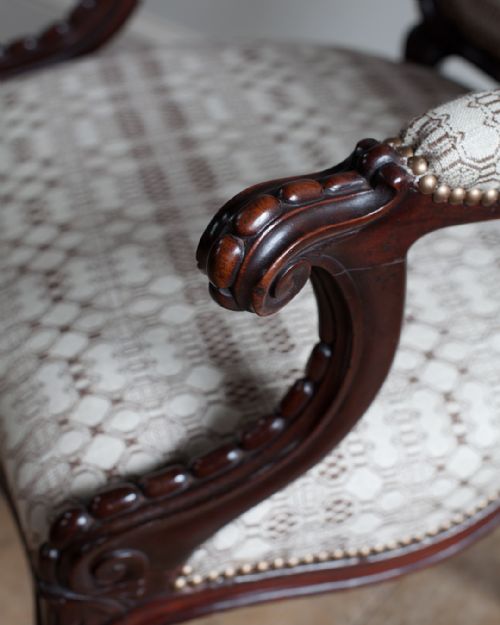 PAIR OF WILLIAM IV MAHOGANY ARM CHAIRS - ADDITIONAL PHOTO 8