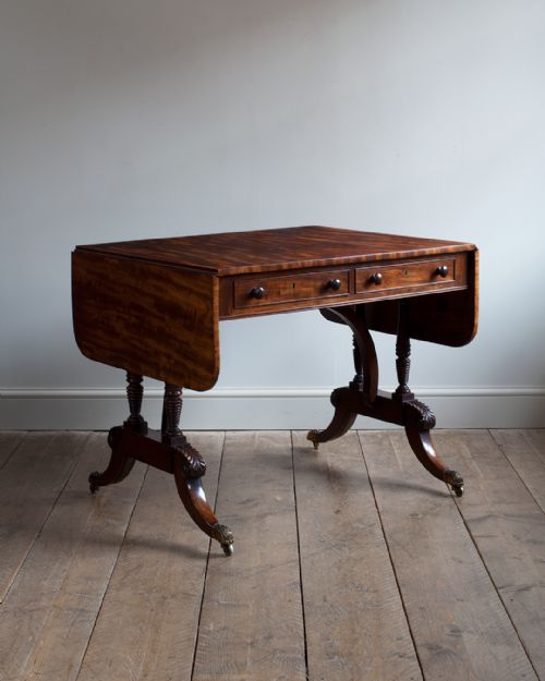 REGENCY MAHOGANY SOFA TABLE - ADDITIONAL PHOTO 1