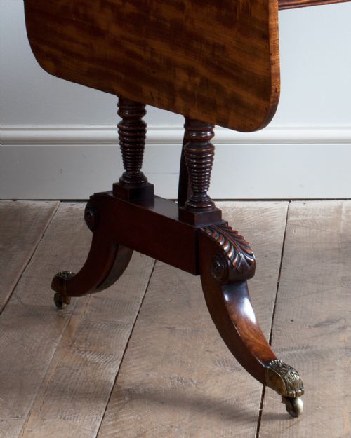 REGENCY MAHOGANY SOFA TABLE - ADDITIONAL PHOTO 3