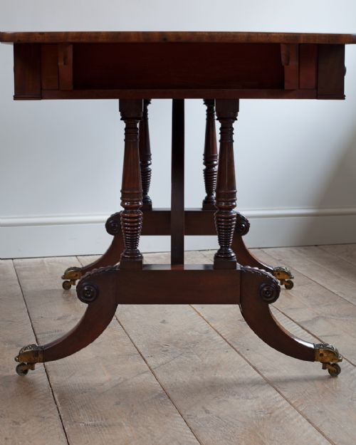 REGENCY MAHOGANY SOFA TABLE - ADDITIONAL PHOTO 4