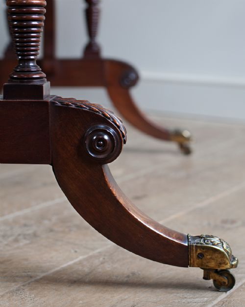 REGENCY MAHOGANY SOFA TABLE - ADDITIONAL PHOTO 5