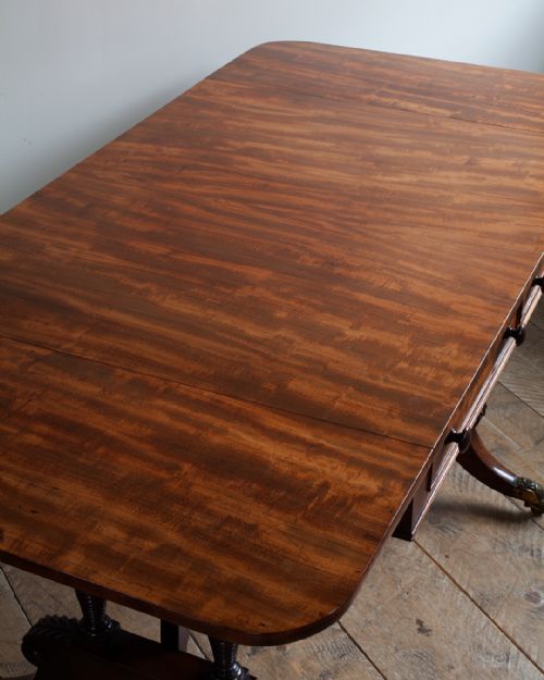 REGENCY MAHOGANY SOFA TABLE - ADDITIONAL PHOTO 6