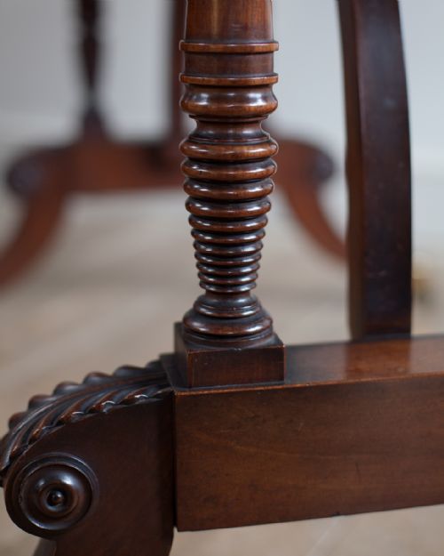 REGENCY MAHOGANY SOFA TABLE - ADDITIONAL PHOTO 7