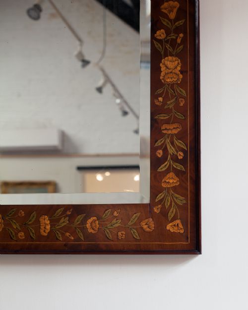 19TH CENTURY DUTCH MARQUETRY WALL MIRROR - ADDITIONAL PHOTO 1