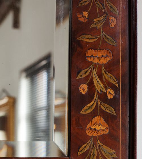 19TH CENTURY DUTCH MARQUETRY WALL MIRROR - ADDITIONAL PHOTO 2
