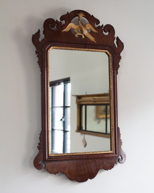 GEORGE III MAHOGANY PIER MIRROR - ADDITIONAL PHOTO 1