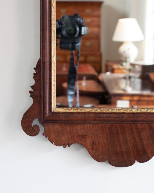GEORGE III MAHOGANY PIER MIRROR - ADDITIONAL PHOTO 3