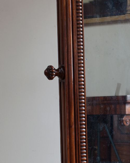 REGENCY MAHOGANY CHEVAL MIRROR - ADDITIONAL PHOTO 7