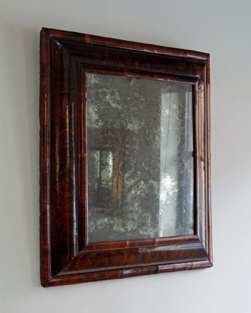 WILLIAM MARY OLIVE WOOD CUSHION MIRROR - ADDITIONAL PHOTO 1