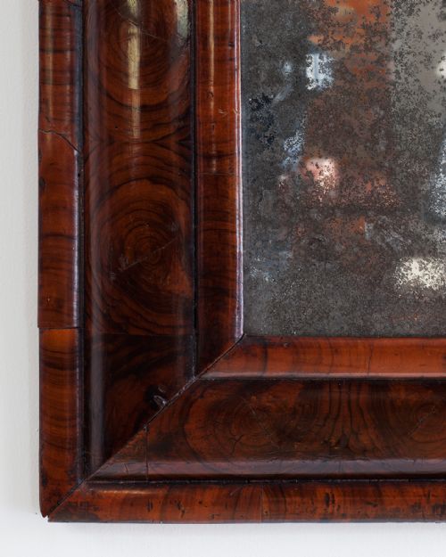 WILLIAM MARY OLIVE WOOD CUSHION MIRROR - ADDITIONAL PHOTO 2