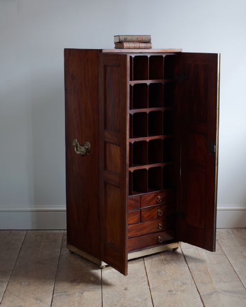 19TH CENTURY MAHOGANY SHIPS' PENNANTS CABINET - ADDITIONAL PHOTO 1