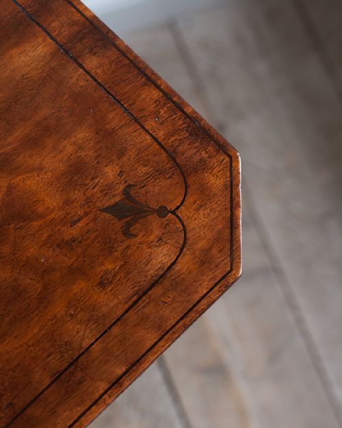 REGENCY MAHOGANY OCTAGONAL WORK TABLE - ADDITIONAL PHOTO 2