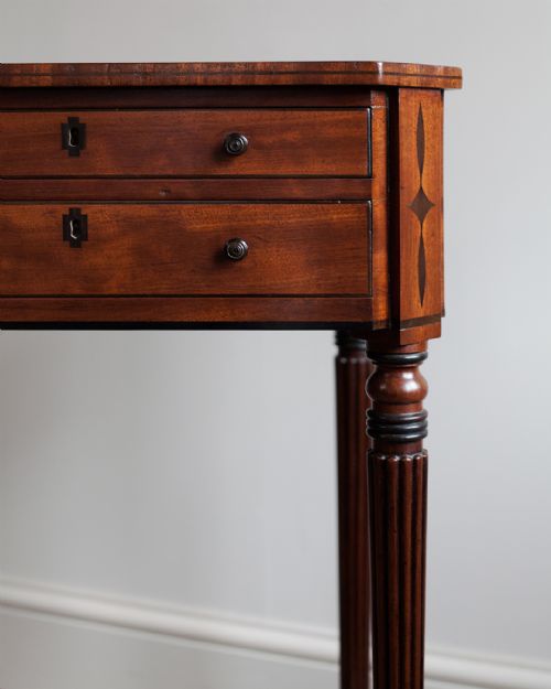 REGENCY MAHOGANY OCTAGONAL WORK TABLE - ADDITIONAL PHOTO 3