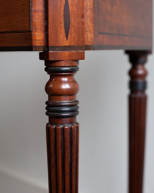 REGENCY MAHOGANY OCTAGONAL WORK TABLE - ADDITIONAL PHOTO 4