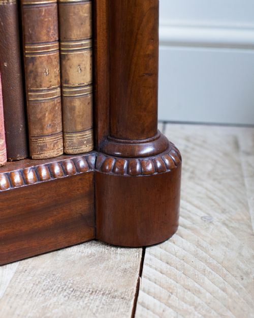 19TH CENTURY MAHOGANY OPEN BOOKCASE - ADDITIONAL PHOTO 5