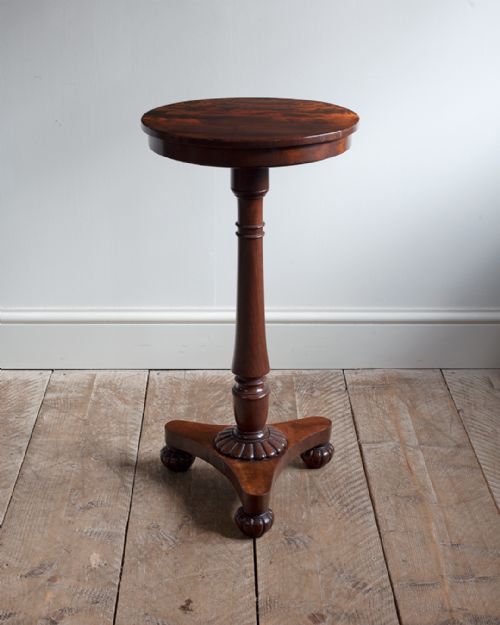 william iv mahogany pedestal lamp table - CATEGORY: ANTIQUE TABLES - DATED 19TH CENTURY