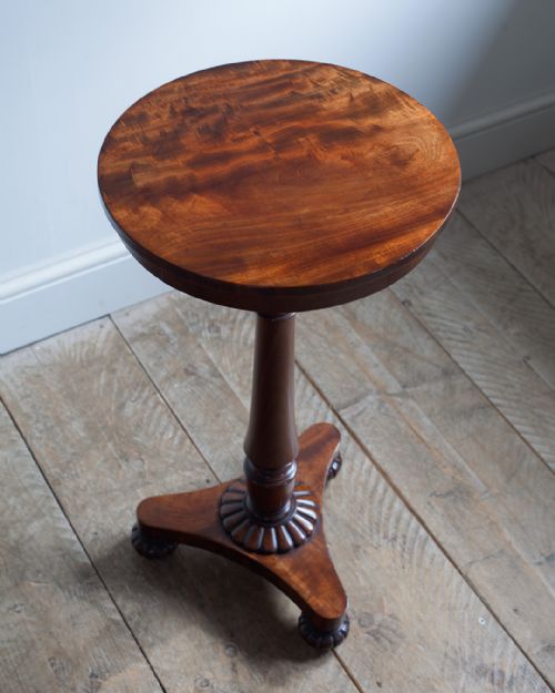 WILLIAM IV MAHOGANY PEDESTAL LAMP TABLE - ADDITIONAL PHOTO 2