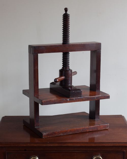 19th century mahogany book press - CATEGORY: ANTIQUE MISCELLANEOUS - DATED 19TH CENTURY