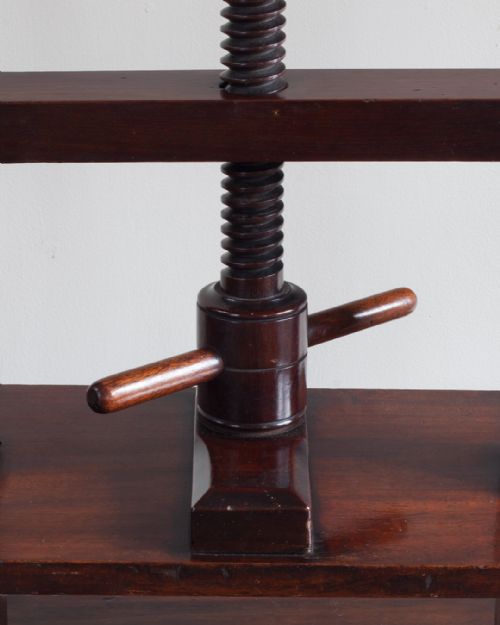 19TH CENTURY MAHOGANY BOOK PRESS - ADDITIONAL PHOTO 2