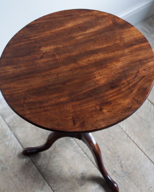 GEORGE III MAHOGANY TRIPOD TABLE - ADDITIONAL PHOTO 2