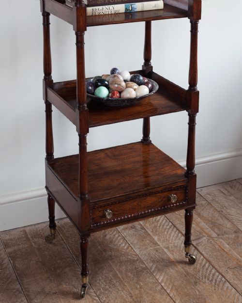 REGENCY SIMULATED ROSEWOOD WHATNOT - ADDITIONAL PHOTO 2