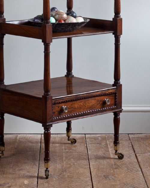 REGENCY SIMULATED ROSEWOOD WHATNOT - ADDITIONAL PHOTO 3