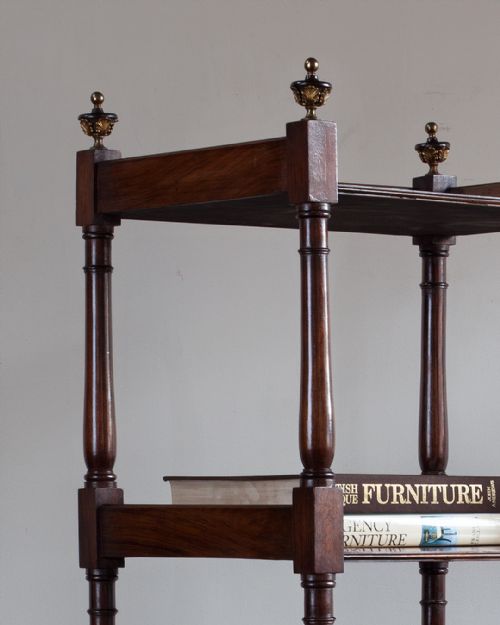 REGENCY SIMULATED ROSEWOOD WHATNOT - ADDITIONAL PHOTO 4
