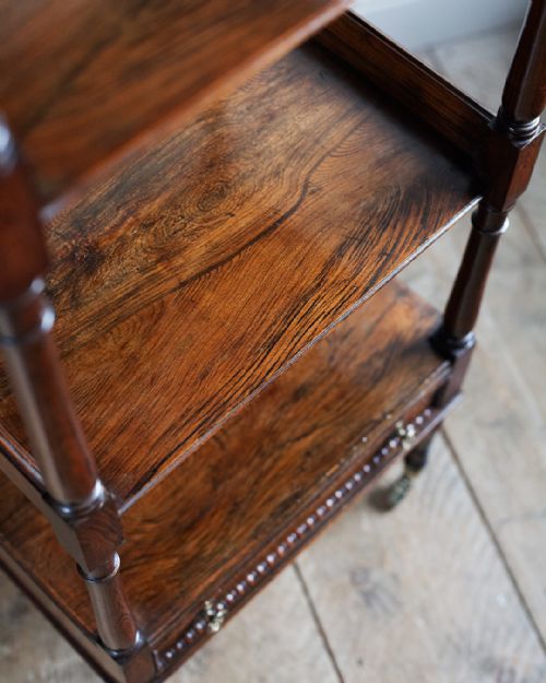 REGENCY SIMULATED ROSEWOOD WHATNOT - ADDITIONAL PHOTO 5