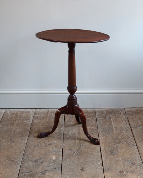george iii oval mahogany tripod table - CATEGORY: ANTIQUE TABLES - DATED 18TH CENTURY