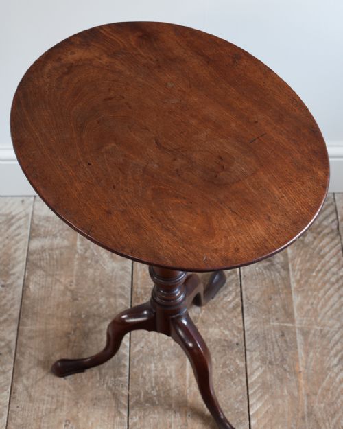 GEORGE III OVAL MAHOGANY TRIPOD TABLE - ADDITIONAL PHOTO 3