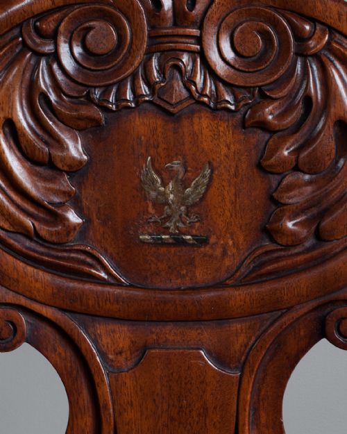 PAIR OF ANTIQUE HALL CHAIRS - ADDITIONAL PHOTO 5