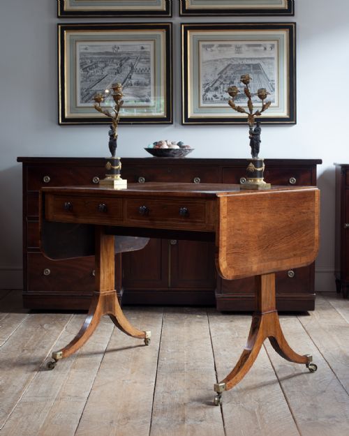 SMALL REGENCY ROSEWOOD SOFA TABLE - ADDITIONAL PHOTO 1