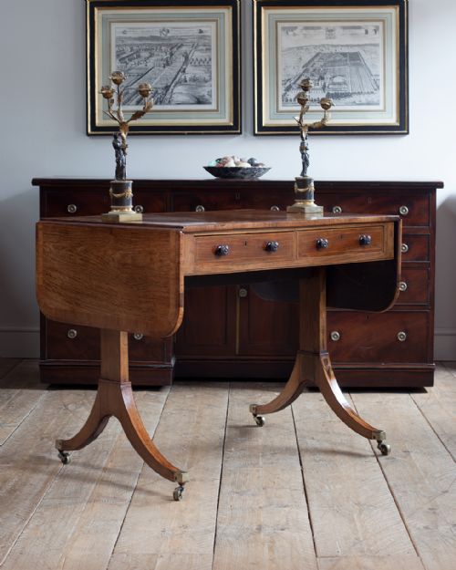 SMALL REGENCY ROSEWOOD SOFA TABLE - ADDITIONAL PHOTO 2