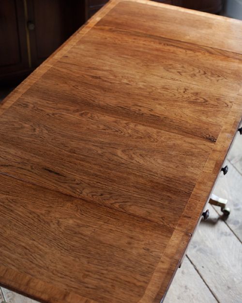 SMALL REGENCY ROSEWOOD SOFA TABLE - ADDITIONAL PHOTO 5