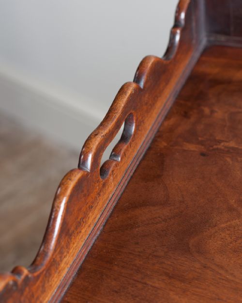 GEORGE III MAHOGANY TRAY TOP COMMODE - ADDITIONAL PHOTO 5